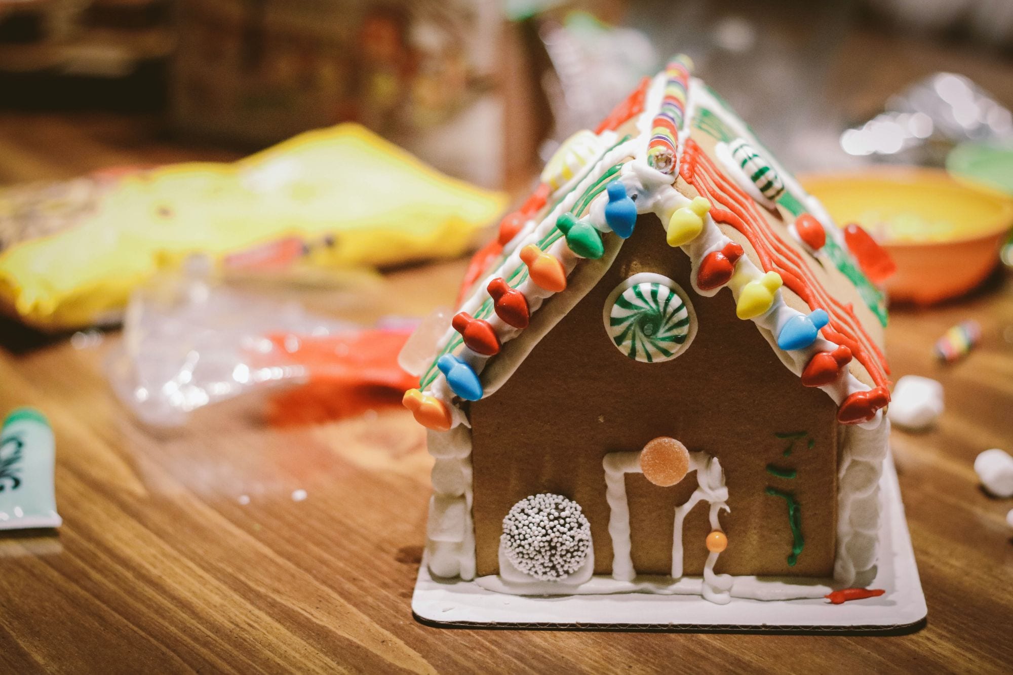 Gingerbread house nut free holiday treats