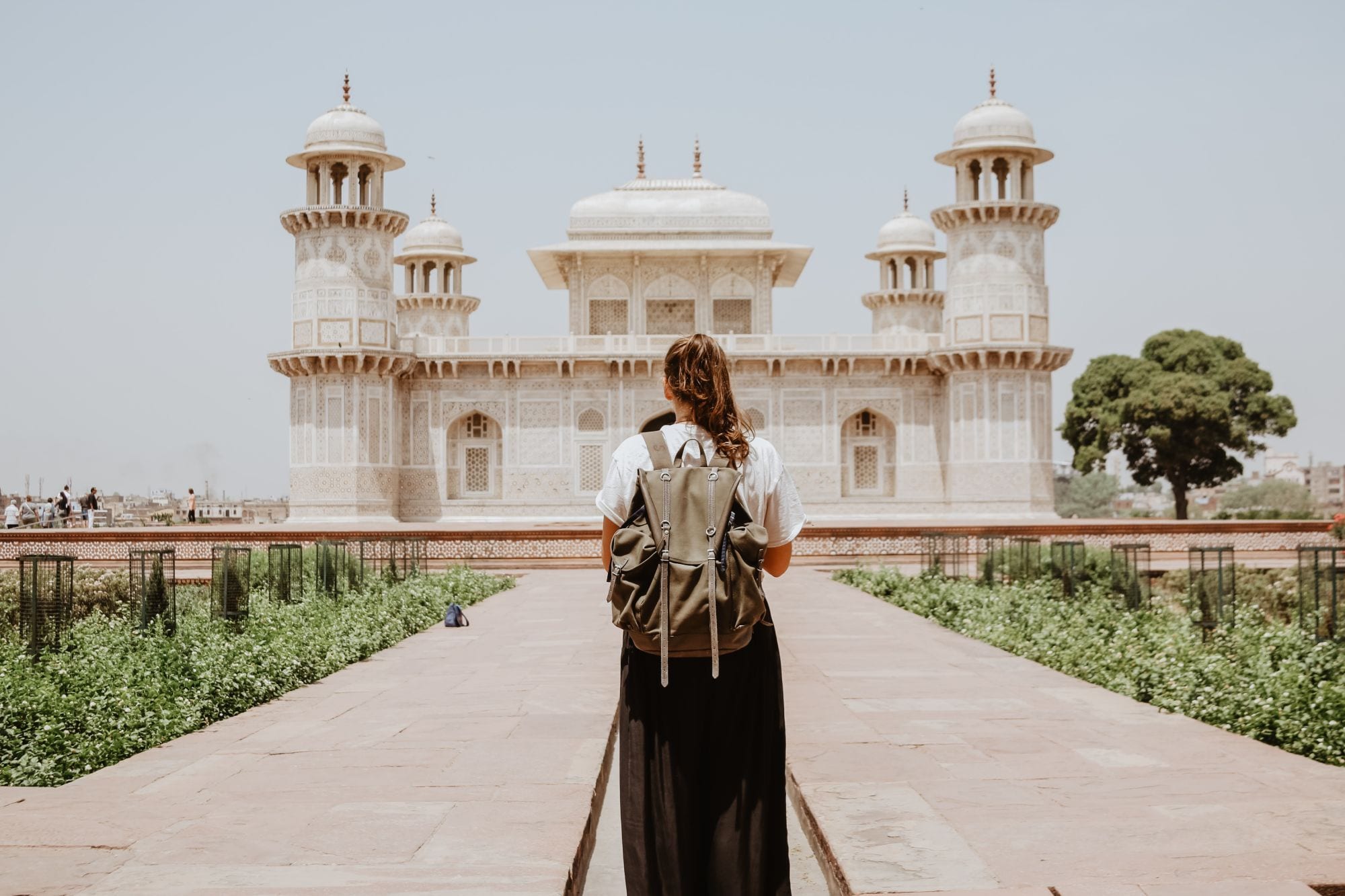 Woman traveling with a nut allergy